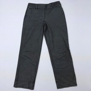 🔴 Ann Taylor LOFT Julie Pants Women's Size 2 Pinstripe Straight Leg Casual Work
